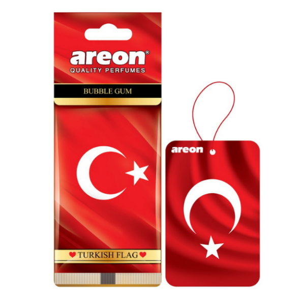 Areon Türk Bayrağı Bubble Gum Oto Araç Araba Kokusu