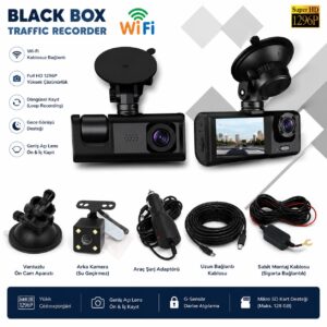 1080P Traffic Recorder Wifi'li Araç İçi Kamera