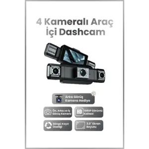 Harvox 9720 Araç Içi Hd Kamera 4 Kameralı Wifi Özellikli 1080p Full Hd Gece Görüşlü G-sensör Dashcam